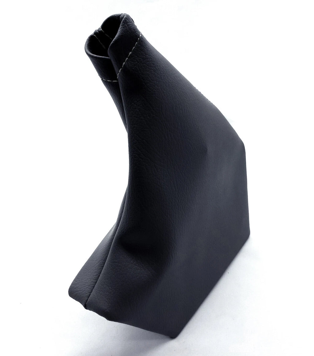E Brake Boot PVC Leather for Subaru Forester (2014–2018) Black Gray Stitch