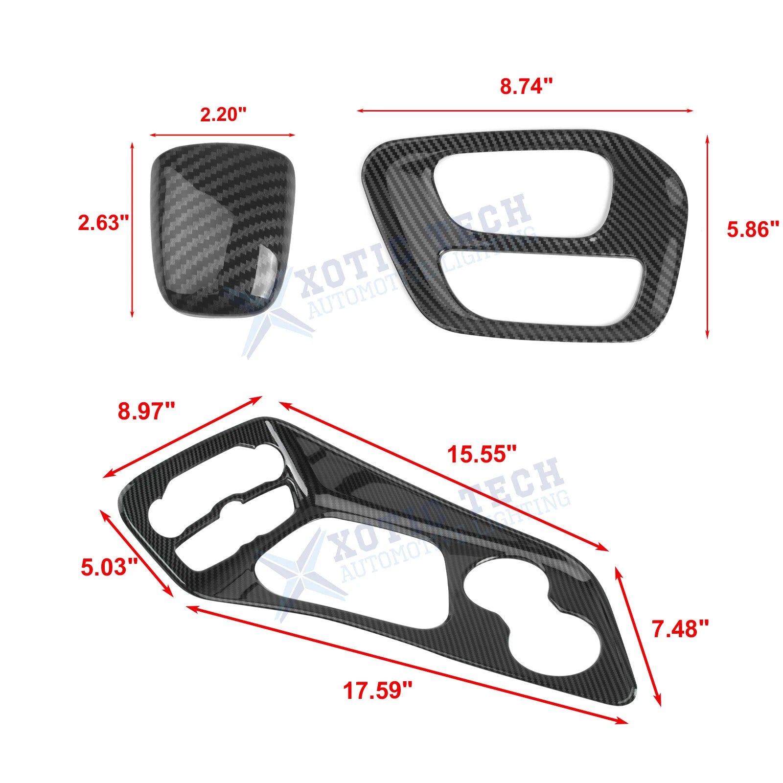 Gear Shift Cup Holder Panel for Dodge Challenger (2015-2025)