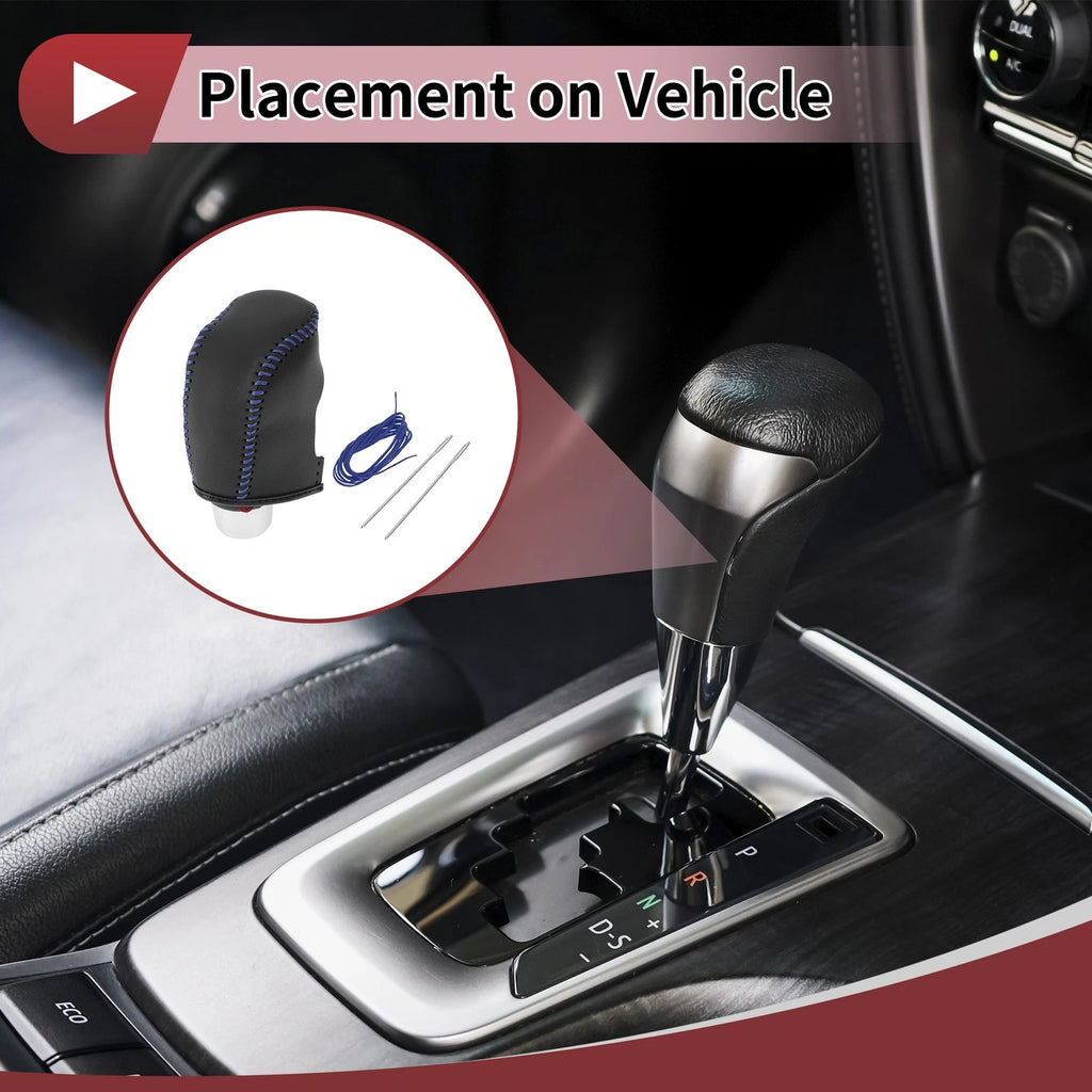 Set of 1 Gear Shift Knob Cover for Hyundai Sonata (2011–2014) Black Blue