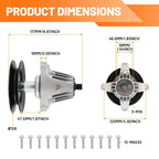 3X Deck Spindle for Cub Cadet ZT1-50 ZT2-50 (50" Deck) 618P09256 618-09256