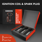 3X Ignition Coil & 3X Iridium Spark Plug for Mitsubishi Mirage (2014-2015)