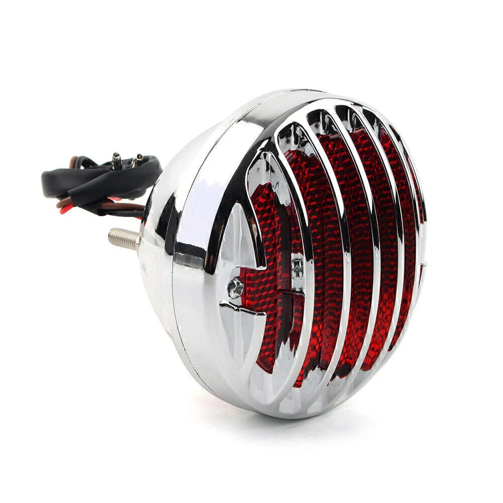 Chrome Tail Brake Light for Harley Bobber Rat Custom Chopper