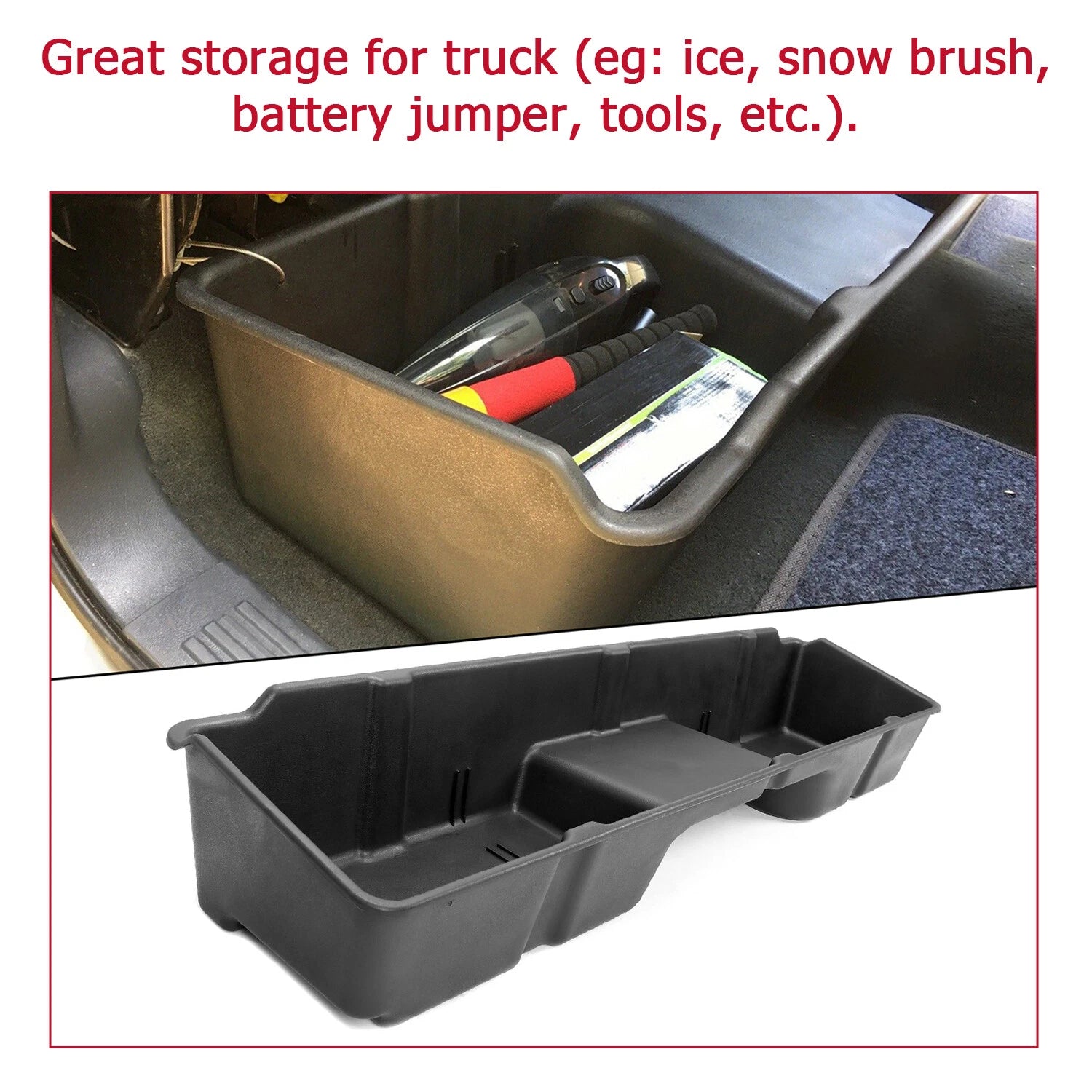Under Seat Storage Box for Chevy GMC Silverado Sierra (1999-2006)