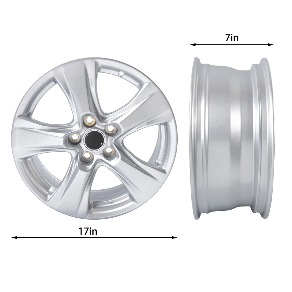 17" Alloy Wheel Rim for Toyota RAV4 (2019–2024) Silver Replacement