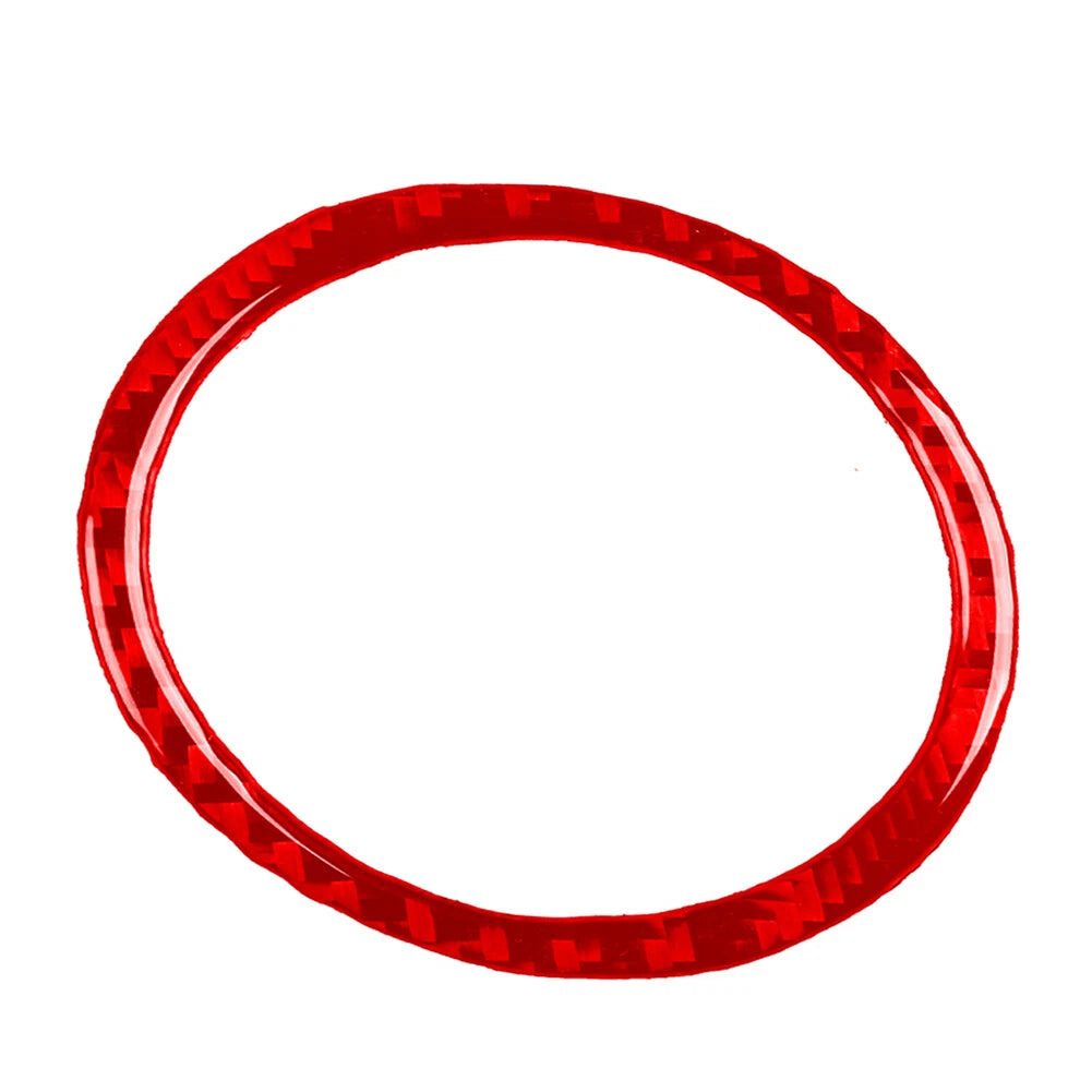 Water Cup Holder Ring Cover Trim for BMW 3 Series E36 (1994–1996) Carbon Fiber Red
