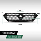 Front Bumper Grille for Subaru WRX STI (2022–2023) Black Assembly