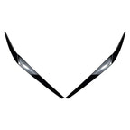 Gloss Black Headlight Eyelid Trim for BMW 5 Series G30 2017-2023
