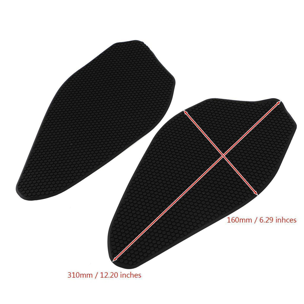 2X Side Tank Traction Grip Pads for Yamaha YZF-R3 (2019–2020) AY T9