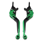 Extendable Brake Clutch Levers  Green for Honda CB599 CB600 CB919 (98-06)