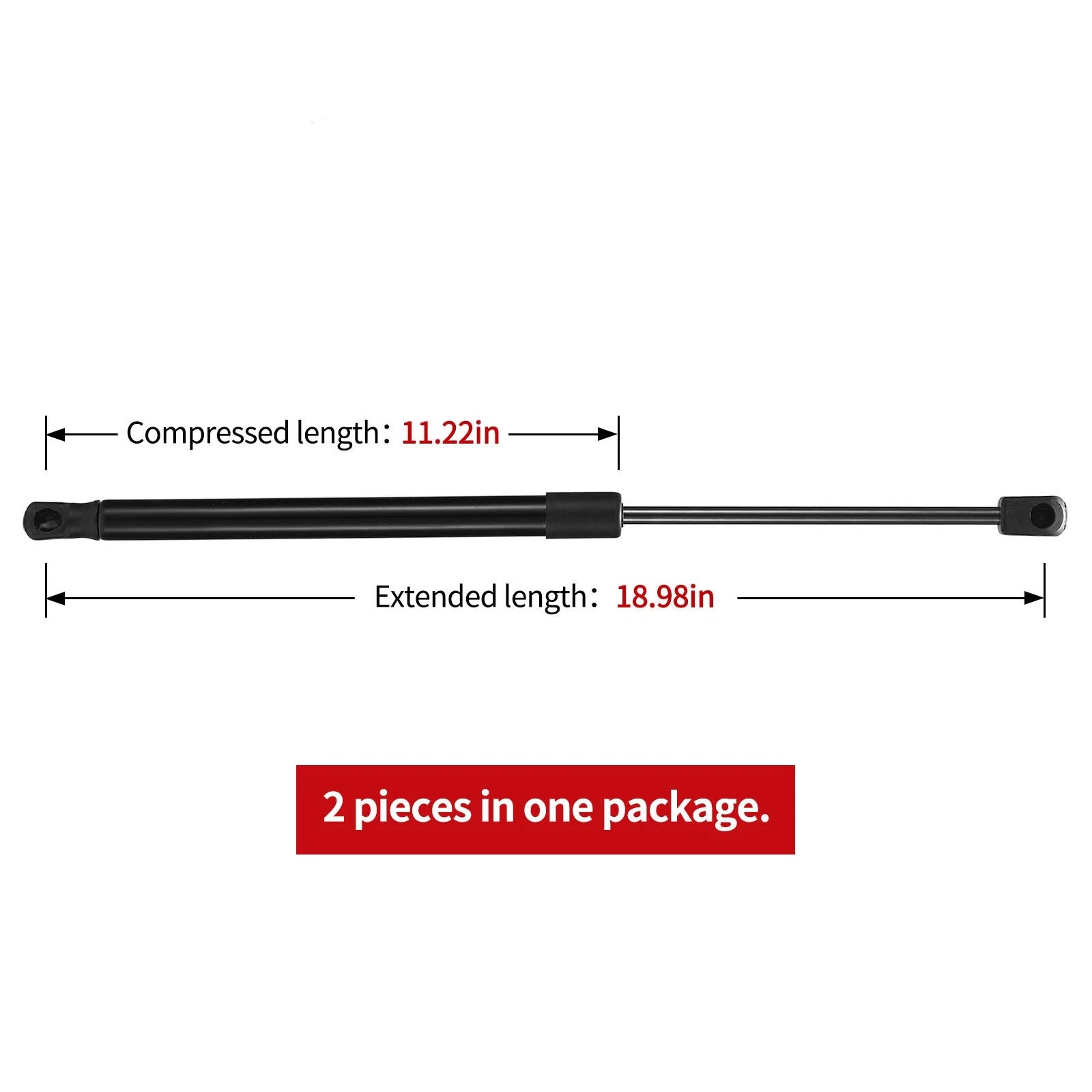 2x Hood Struts and Lift Support for Dodge Ram 1500 2002–2008, 2500 2007–2010