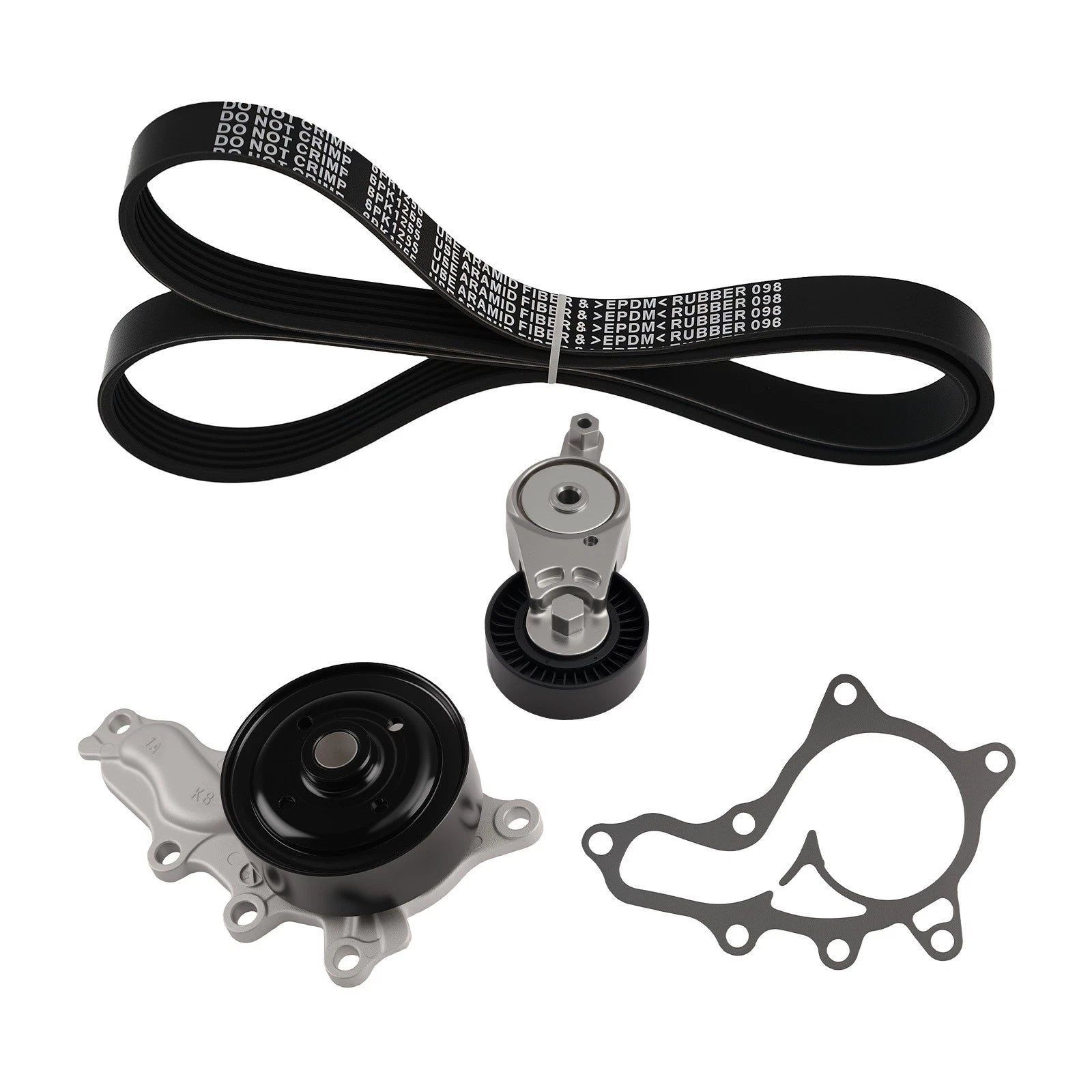 Serpentine Belt Tensioner Assembly & Water Pump for Toyota Camry RAV4 (2007–2020)