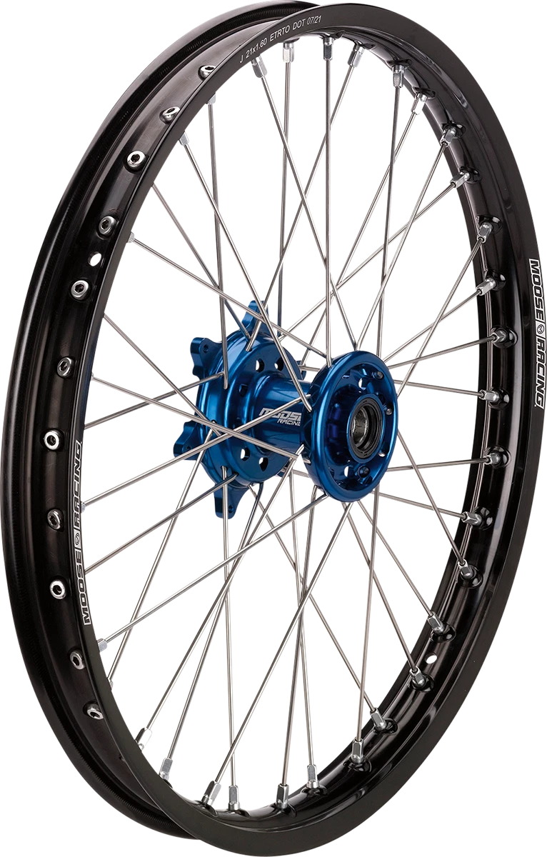 Wheel Assembly for Moose Offroad SX-1 (Complete, Front, Black/Blue)