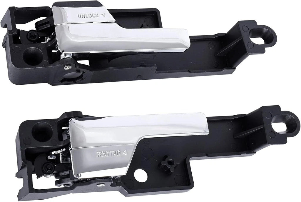 Chrome Interior Door Handle Pair Front Left Right for 2006–2012 Ford Fusion