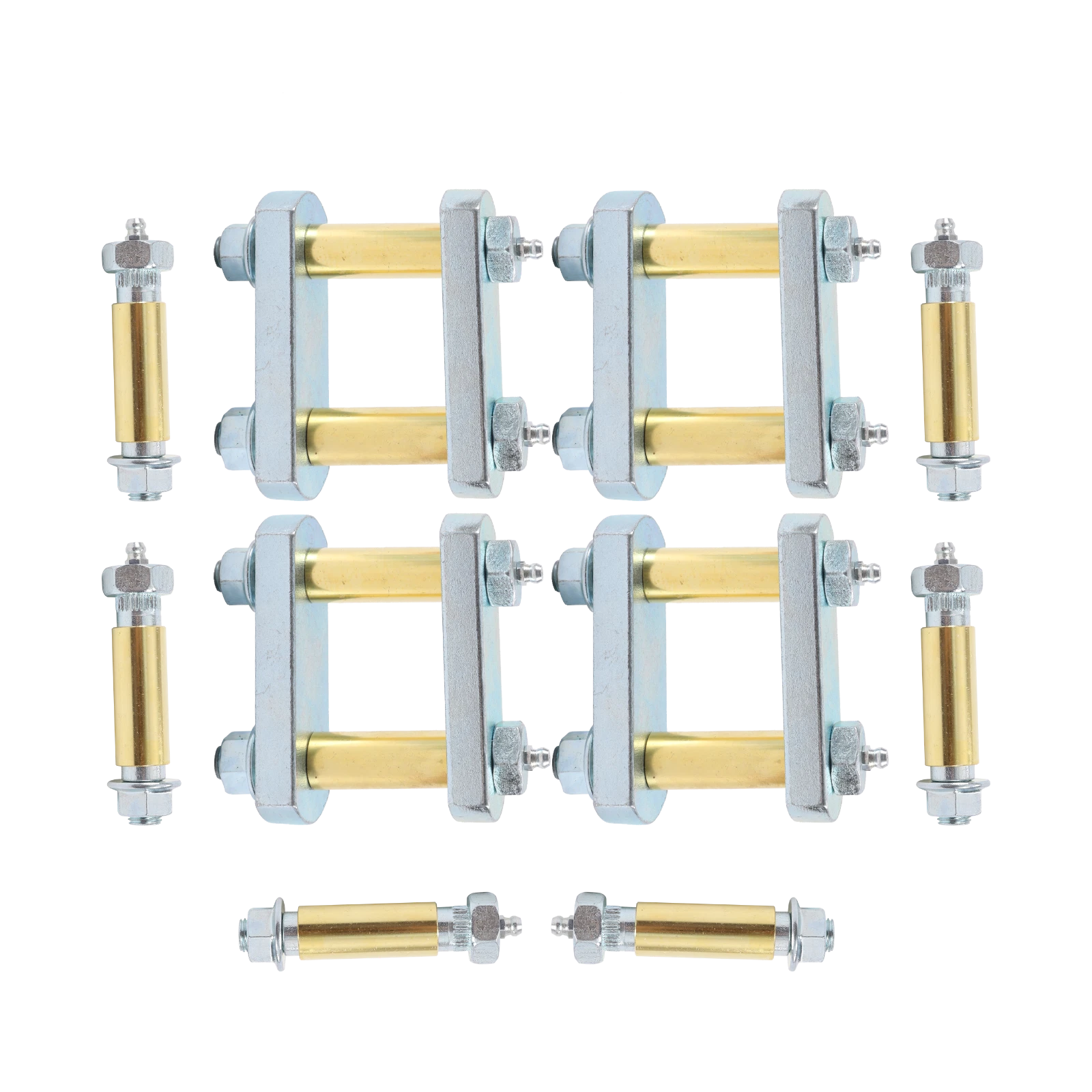 Heavy Duty Greasable Shackle Link Kit for Tandem Axle Trailer Truck