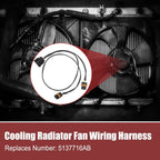 Radiator Cooling Fan Wiring Harness for Dodge Charger, Magnum, Chrysler 300 (2005–2010)