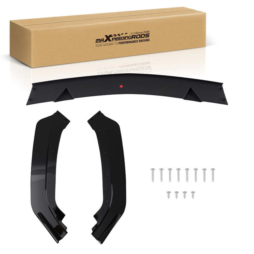 3-Piece Black Splitter Kit for INFINITI Q60 (2017–2022)