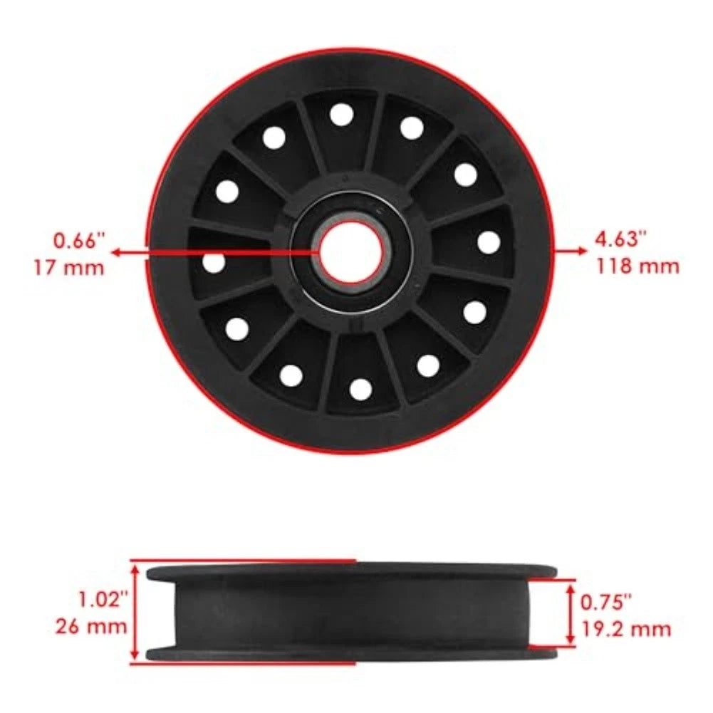 Flat Idler Pulley for Toro Hustler 30069 30071 30488 (Models)