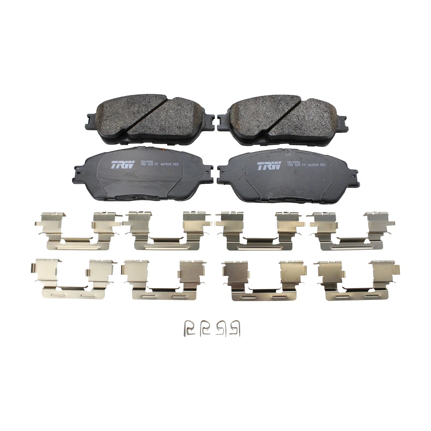 Set of 2 DuraGo Front Rotors & TRW Pro Ceramic Brake Pads for Lexus ES300 (2004–2006)
