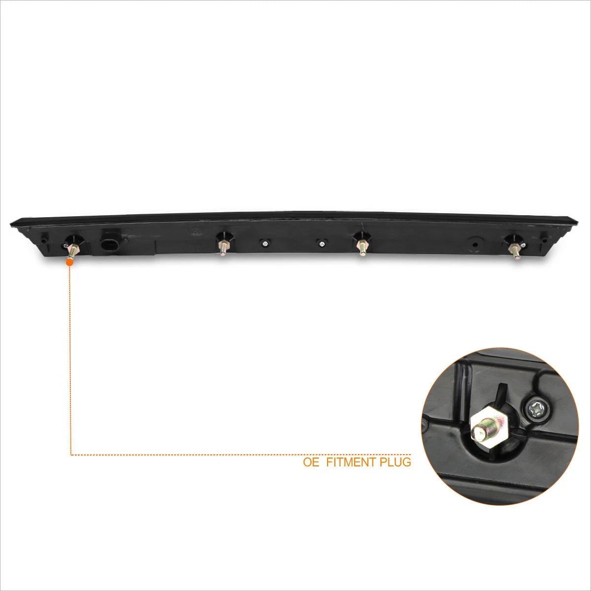 Rear Upper Tailgate Molding Protector Trim for Silverado/Sierra 1500-3500 (2014–2019)