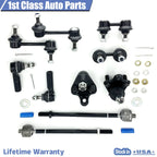 10pc Front Suspension Lower Ball Joint Tie Rod for Toyota Corolla (1993–1995)