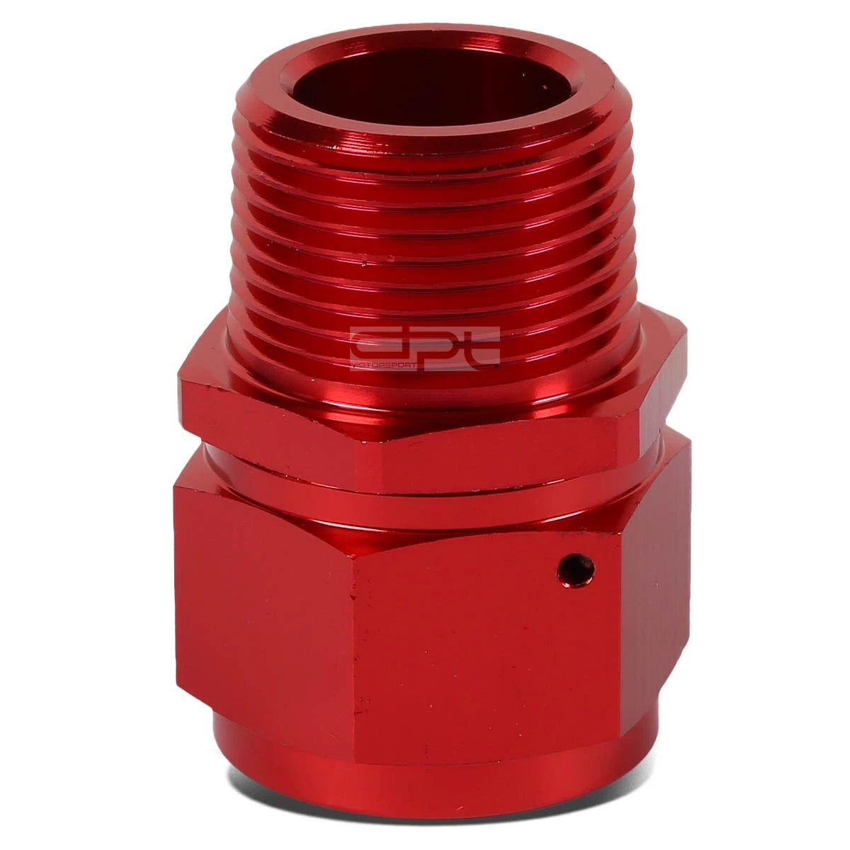 16-AN Female Flare to 1" NPT Male Red Aluminum B-Nut Swivel Coupler Fitting