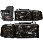 Smoked/Amber Side Headlight Lamps for Dodge Ram Pickup (1994–2002)