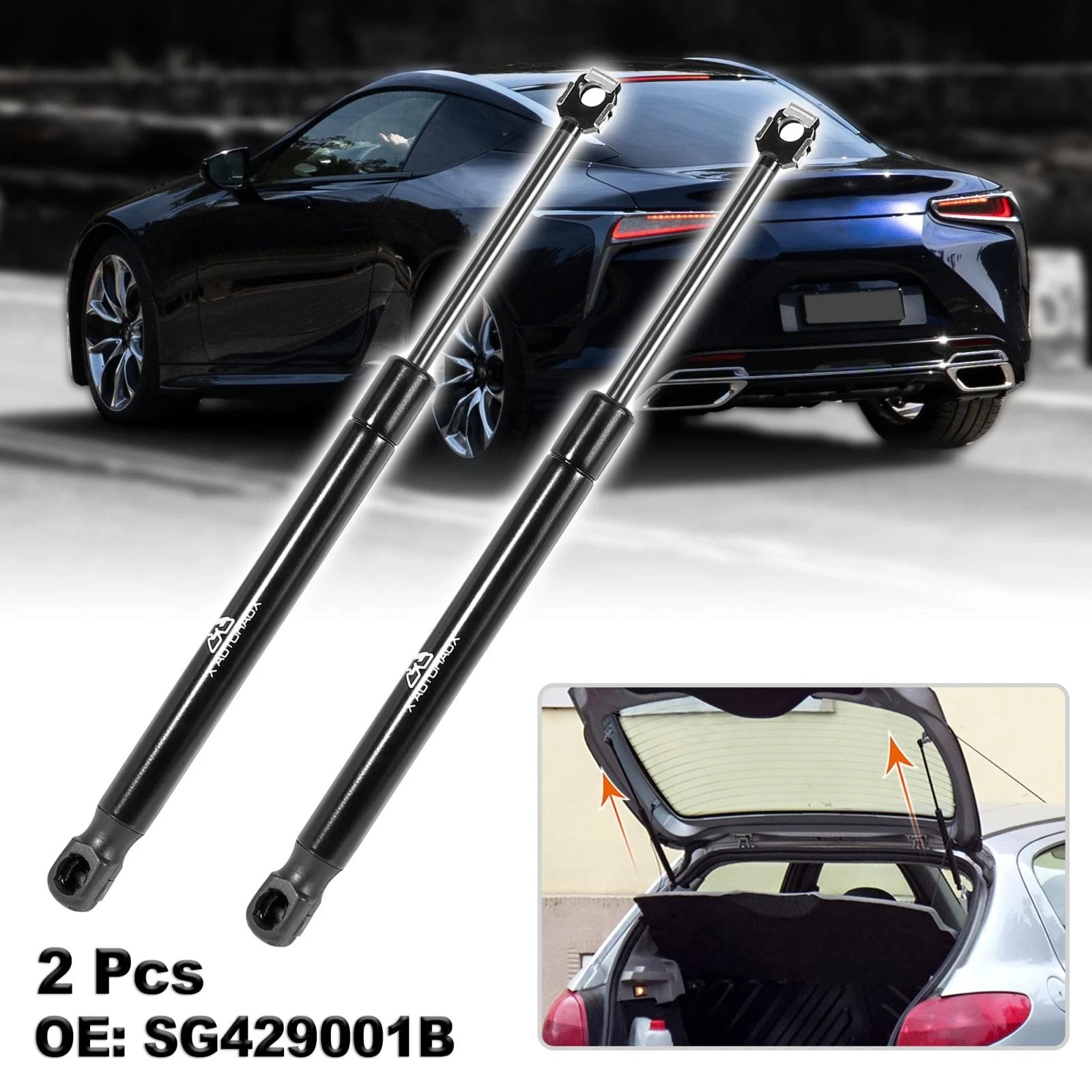 2X Rear Trunk Lift Supports Struts Gas Spring PM1057B for Lexus SC300 SC400