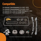 Engine Timing Chain Kit for Mazda 6/CX-7 2.3L (2006–2012) L3K9-12-500A