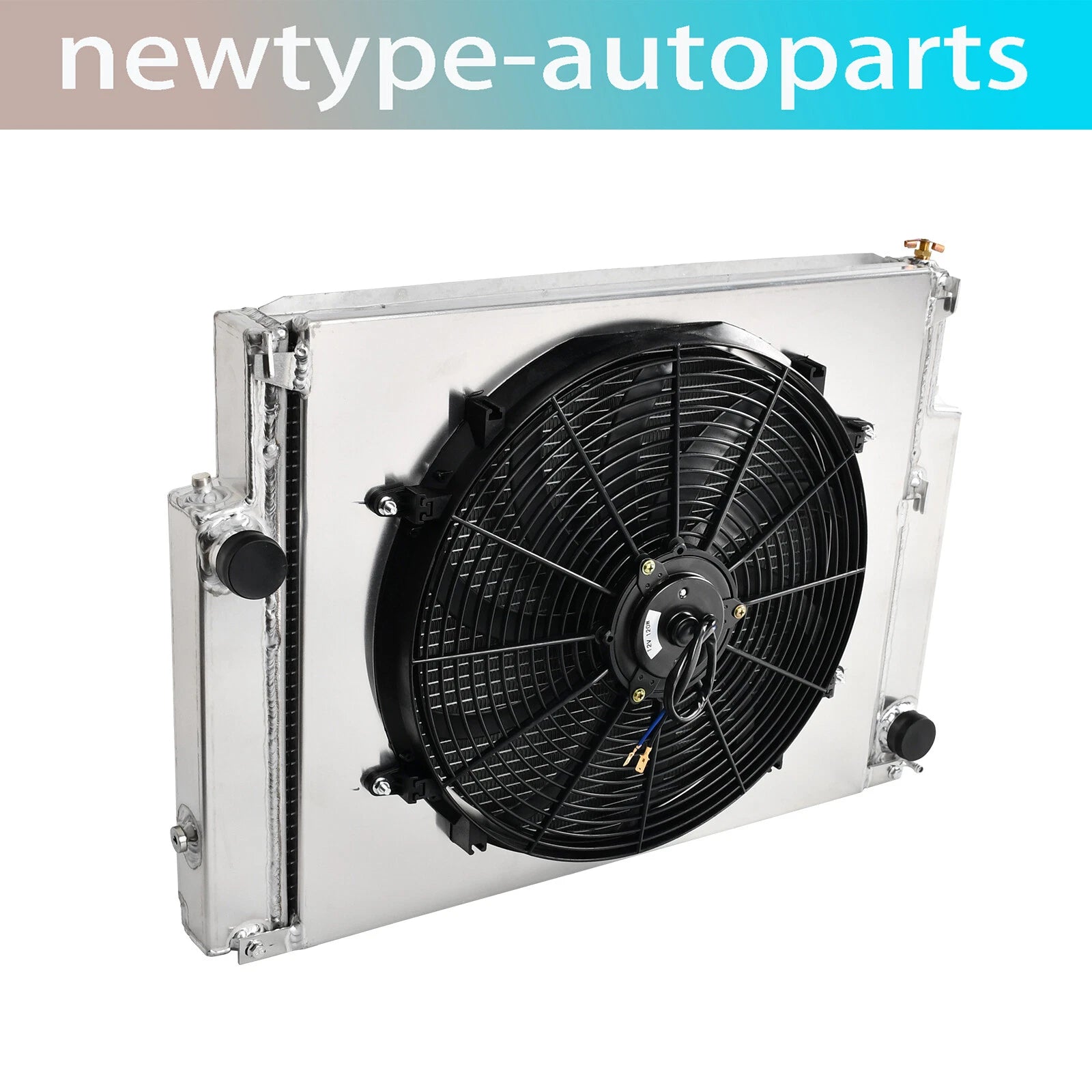 2X Aluminum Radiator + 16" Fan + Shroud for BMW E36 323i 325i 328i (1992–1999)