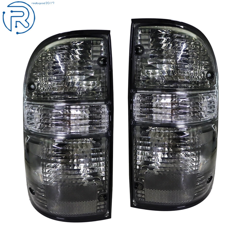 Set of 2 Smoke Tail Lights for Toyota Tacoma (2001–2004)