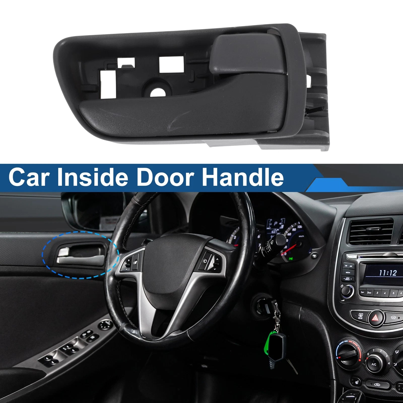 Front Driver Side Interior Door Handle for Toyota Sienna (2004–2010) No. 69205AE010