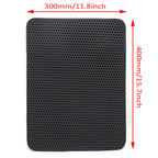 30X40 Litter Mat for Black Cat (Double Layer, EVA Foam, Rubber)