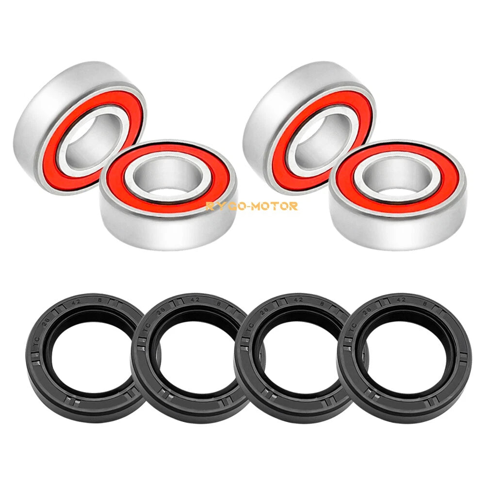 Front Wheel Hub Bearings Seals Kit for Honda Fourtrax 300 TRX300 (1993–2000)