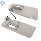 Set of 2 Sun Visors for Ram 1500 2013–2021, 2500 3500 Gray with Lights