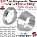 Compression Fitting Ferrule Sleeve for 3/8" Tube (Universal)