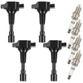 Set of 4 Ignition Coil Spark Plugs for Mazda 2 (2011–2014)