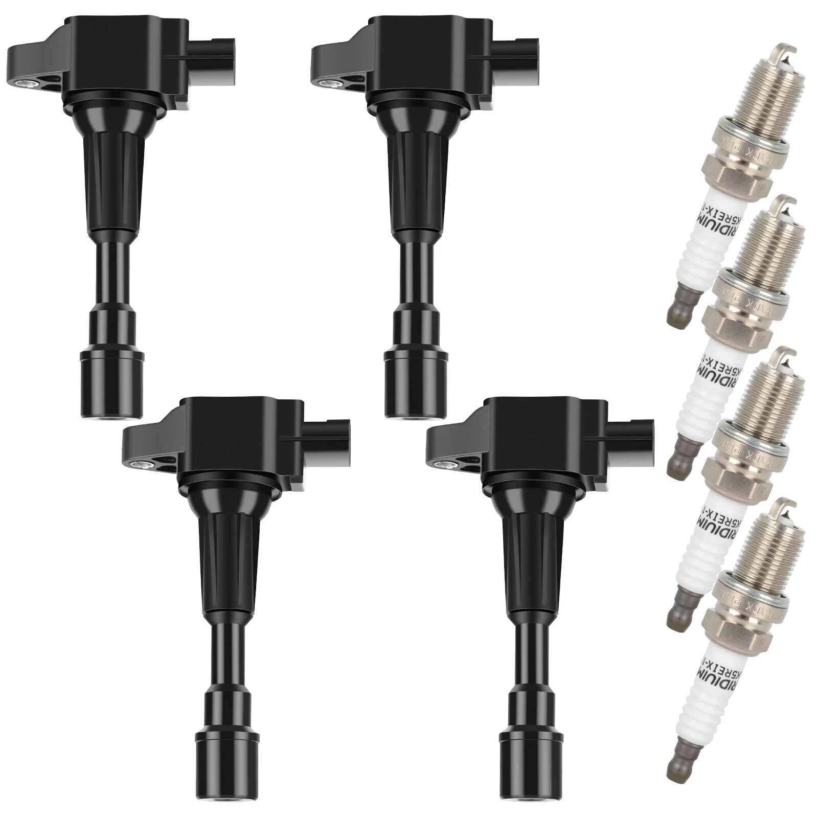 Set of 4 Ignition Coil Spark Plugs for Mazda 2 (2011–2014)