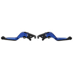 CNC Blue Extendable Brake Clutch Levers for Kawasaki ZX636R ZX6RR (2005-2006)