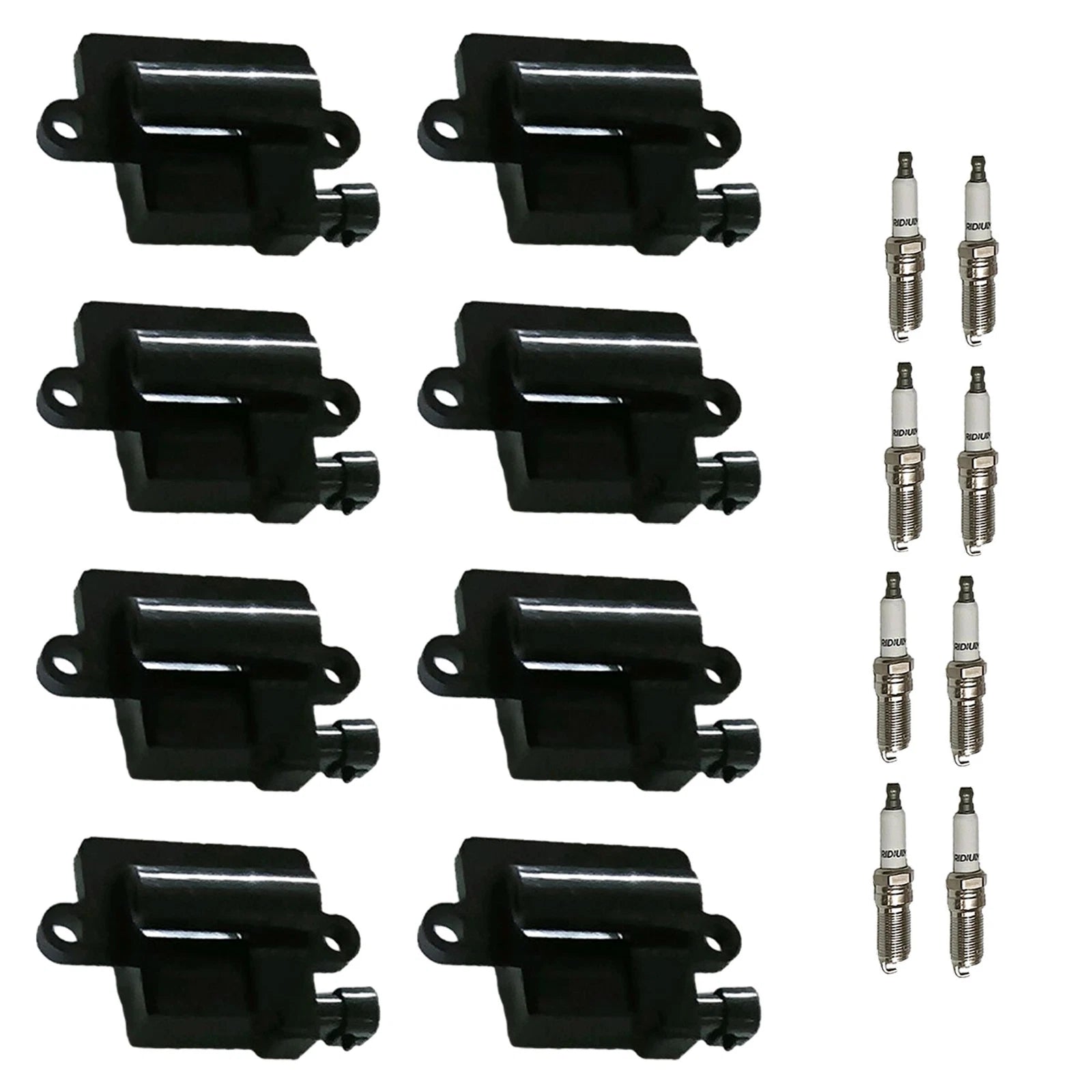8X Ignition Coil & Spark Plug for Express 1500 2500 3500 Silverado 1500 (2003–2021) UF271