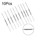10Pcs Reed Switch Magnetic Switch 2x14mm Normally Open Induction Switch