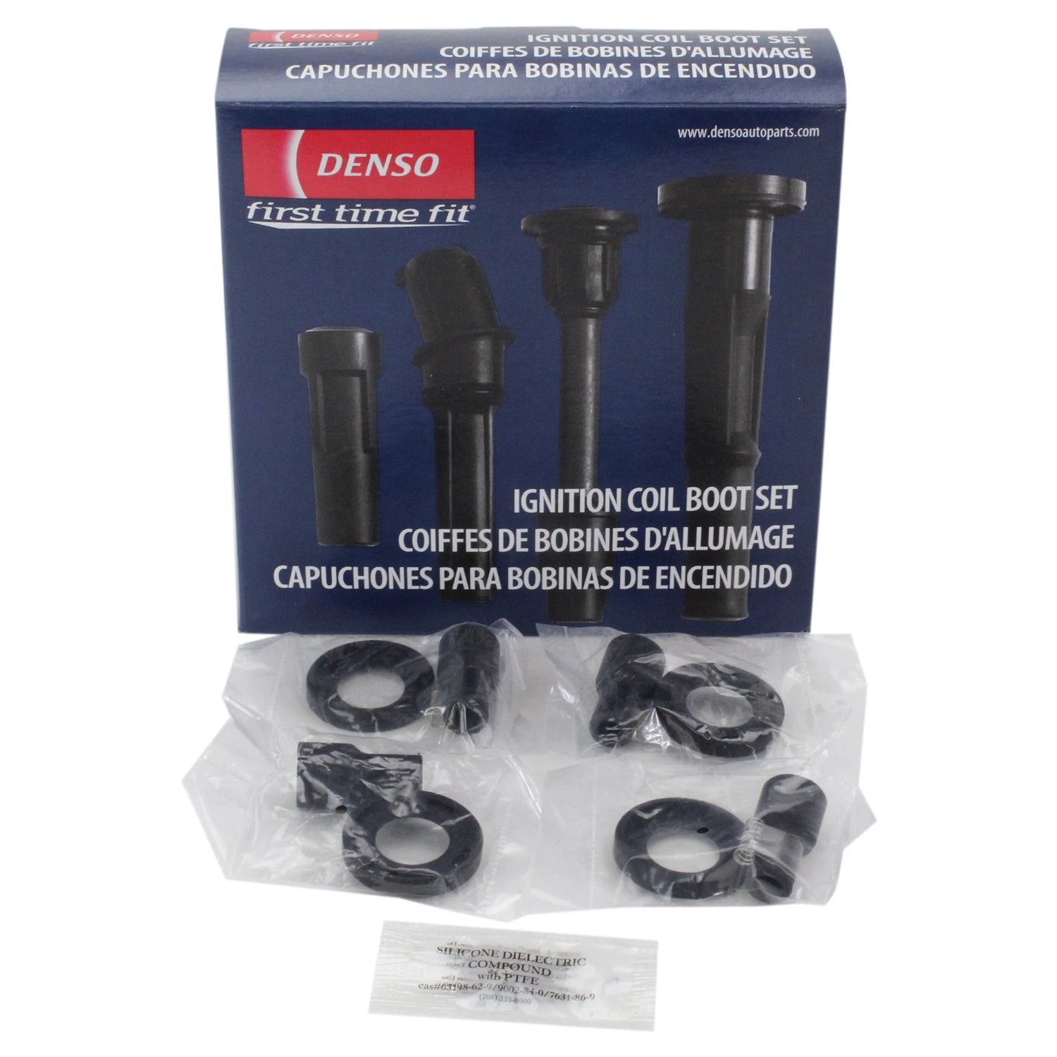 Set of 4 Direct Ignition Coil Boots for Chevy Lexus Pontiac Scion Toyota