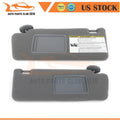 Set of 2 Sun Visors for Toyota Tacoma (2005) Med Gray with Extensions & Mirrors
