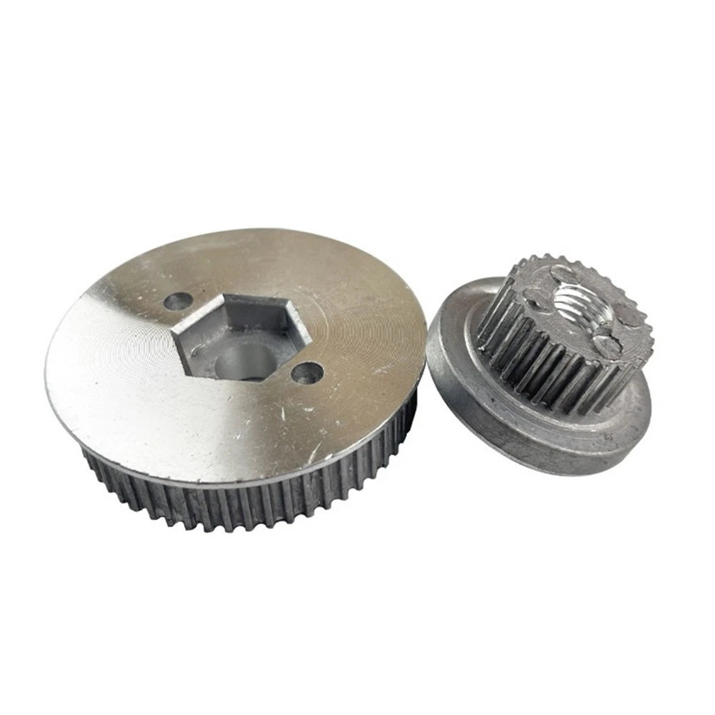2X Silver Tone Threaded Pulley for 9403 Belt Sander (Replacement Part)