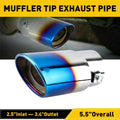 Stainless Steel Exhaust Pipe Tip for Universal Cars (Burnt Blue)