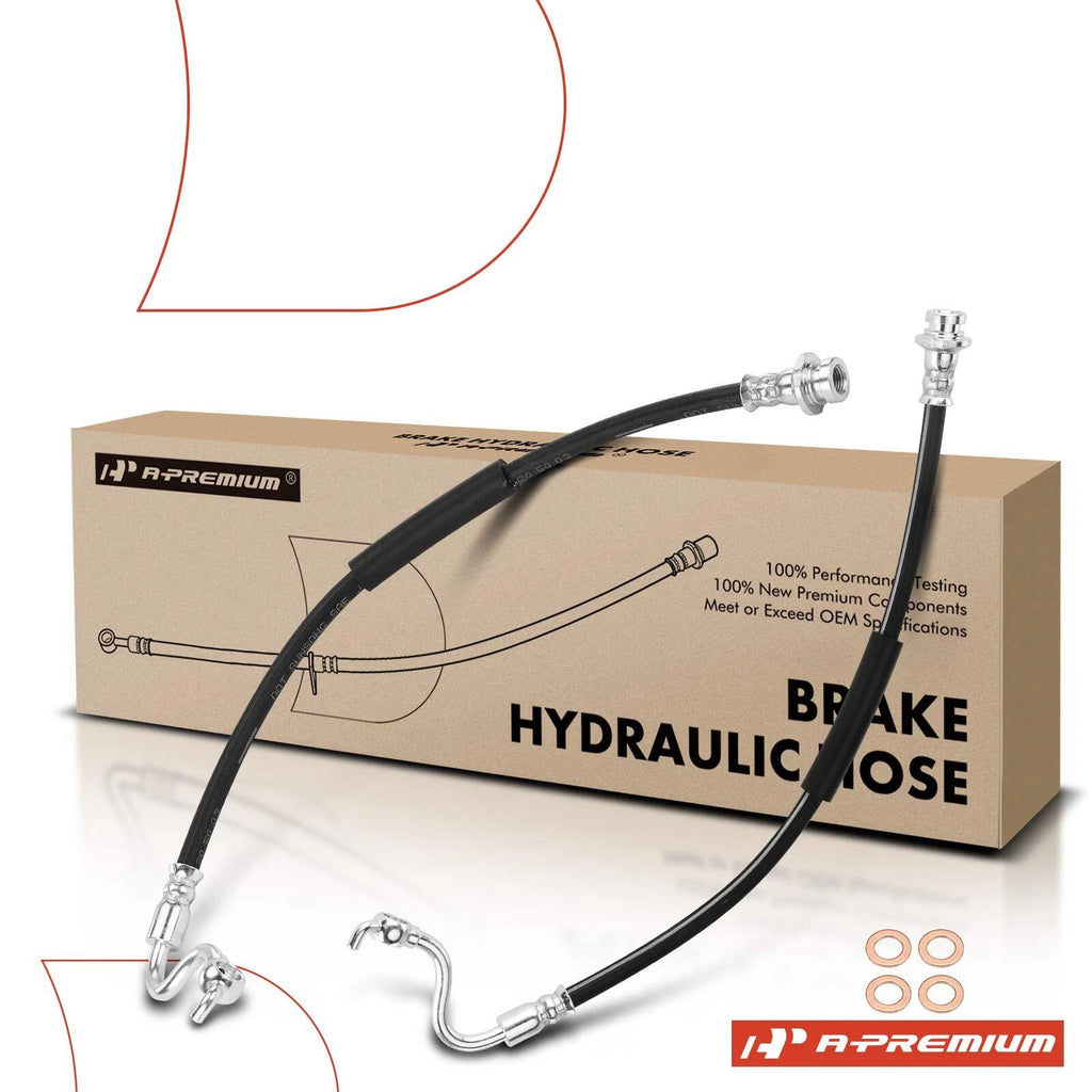 2X Front Brake Hydraulic Hose for Nissan Titan (2004–2007)