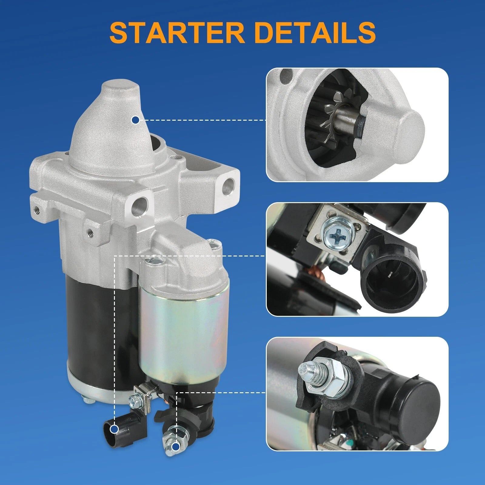 Starter for Chevrolet Silverado 1500 GMC Sierra 1500 (2014-2016)