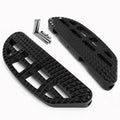 Black Leaf Dominator Passenger Floorboard Knob for Harley Touring (1993–2008)