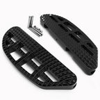 Black Leaf Dominator Passenger Floorboard Knob for Harley Touring (1993–2008)