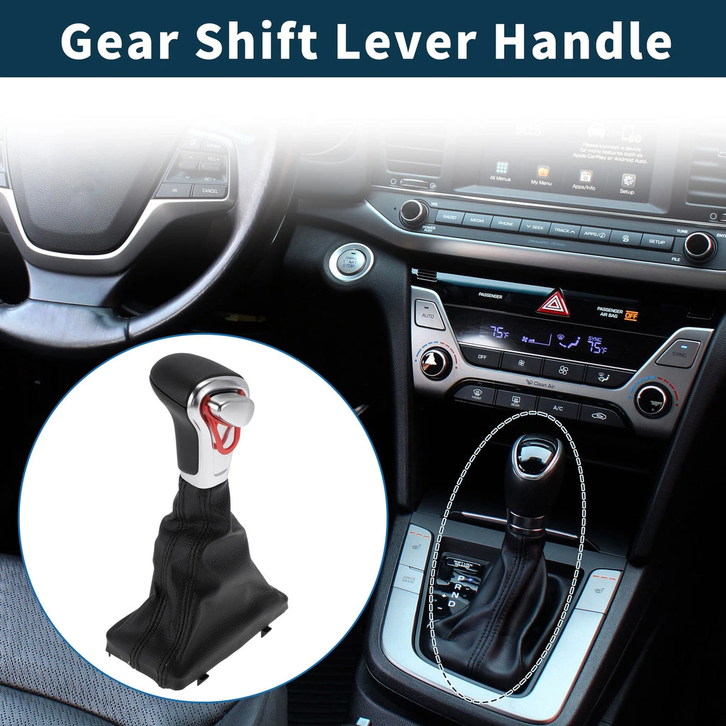 Gear Shift Knob Handle for Audi A3 8P (2004–2015) Plastic Faux Leather