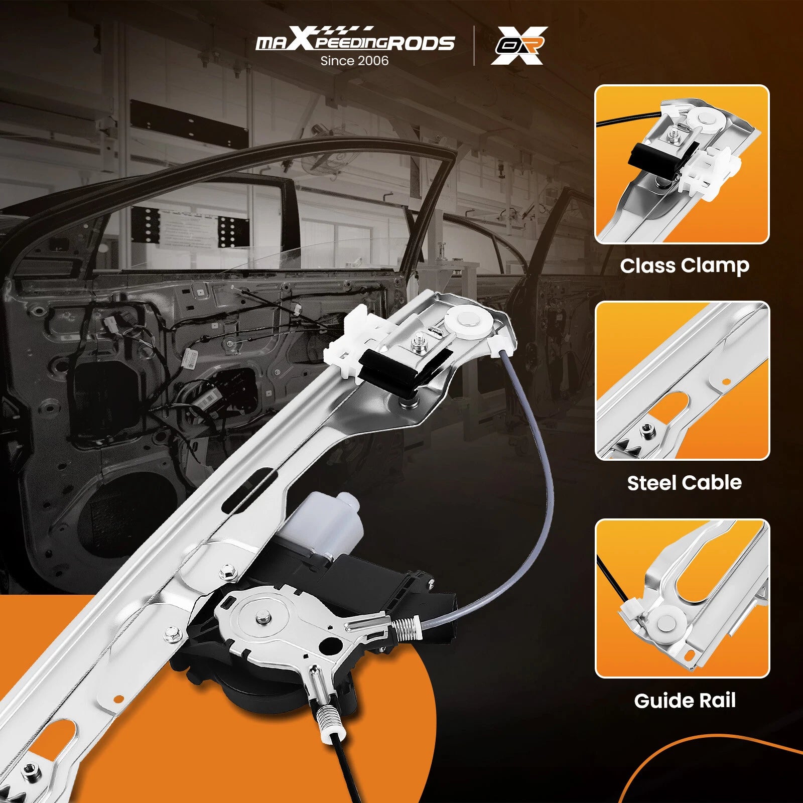 Window Regulator with Motor for Ford F-150 (2011-2014)
